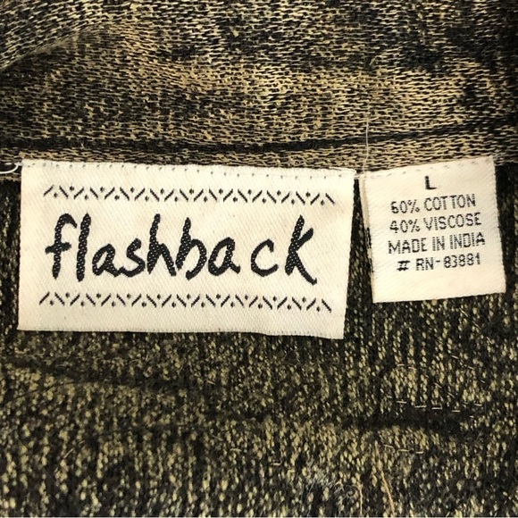 Flashback bronze crochet, embroidered sequin detail button down closure jacket - Picture 5 of 10